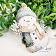 Елемент от бирен картон Снежен човек