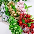 Захарни тичинки с брокатени топчета Розови
