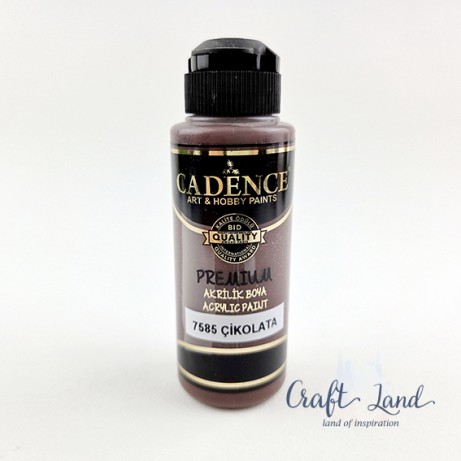  Акрилна боя Cadence Premium 7585 Шоколадово 120 мл