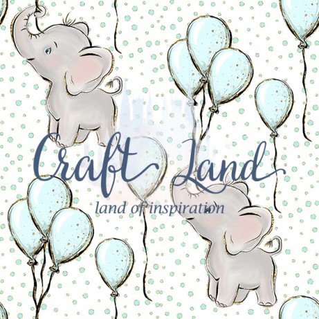 Baby Elephant  By Collart Studio Размер 30/30см Лист 02