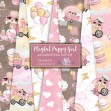 Playful Puppy Baby Girl by Collart Studio