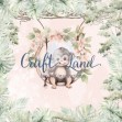 Дизайнерска хартия Розова джунгла на Craft Land
