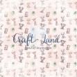 Дизайнерска хартия Розова джунгла на Craft Land