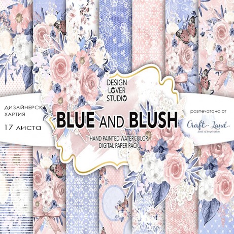 Blue and Blush by DesignLoverStudio