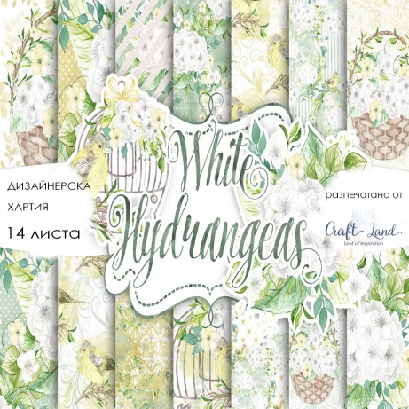 White Hydrangea by DesignLoverStudio