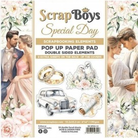 Дизайнерско блокче с елементи за изрязване Special Day на ScrapBoys