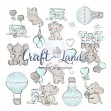 Изрязани елементи Baby Elephant Boy by Collart