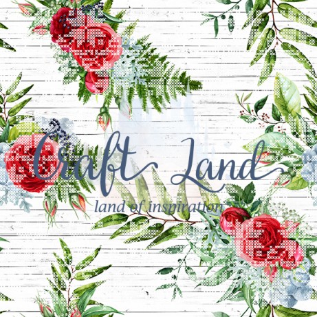 Where The Roses Grow By Frou Frou Craft Размер 30/30см Лист 07