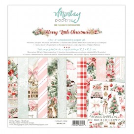 Дизайнерска хартия Merry Little Christmas 30,5/30,5 см Mintay