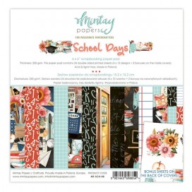 Дизайнерска хартия School Days 15,2/15,2 см Mintay