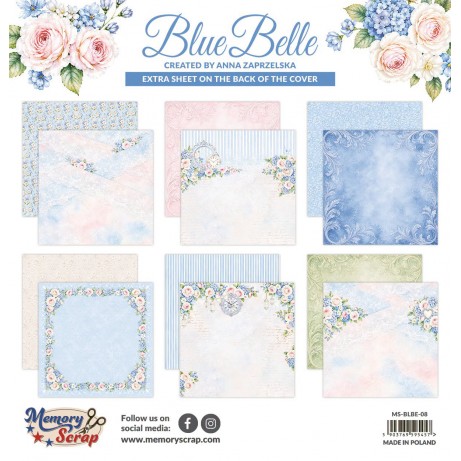 Дизайнерска хартия Christmas Blue Belle на MemoryScrap