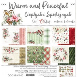 Дизайнерска хартия Warm and Peaceful на Craft O`Clock 15,25/15,25 см