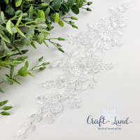 Апликация рязана дантела Бяла CL6927