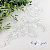 Апликация рязана дантела Бяла CL6928