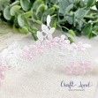 Дантела лукс на розови цветя