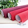 Книговезко платно с велурен ефект Червено