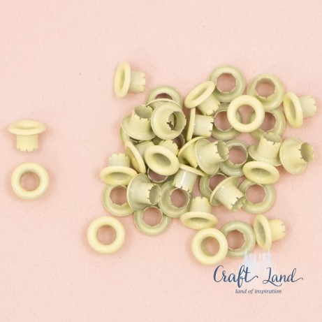 Капси/айлети Craftelier 0.84 mm/40 бр Пастелно Жълти