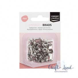 Брадсове Vaessen Creative 8 mm Сребърни