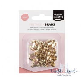 Брадсове Vaessen Creative 8 mm Златни