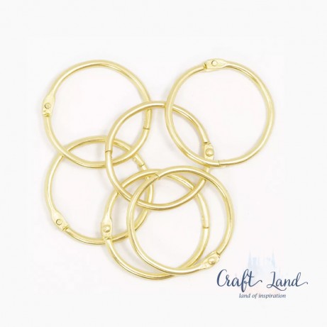 Метални халки 45 мм Craftelier 2 бр Златни