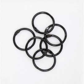 Метални халки 30 мм Craftelier 2 бр Черни