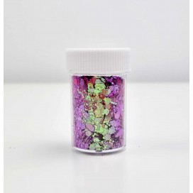Мини брокатени пайети сребристo розови 10гр. Craft Land